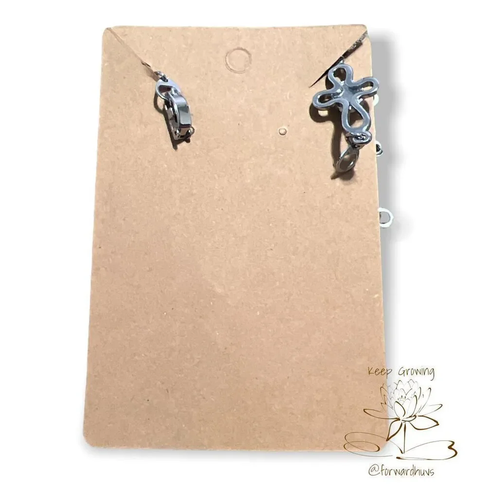 Bundle Sale 3 for $15 | Decorative Silver Tone Clasp Cross Bracelet